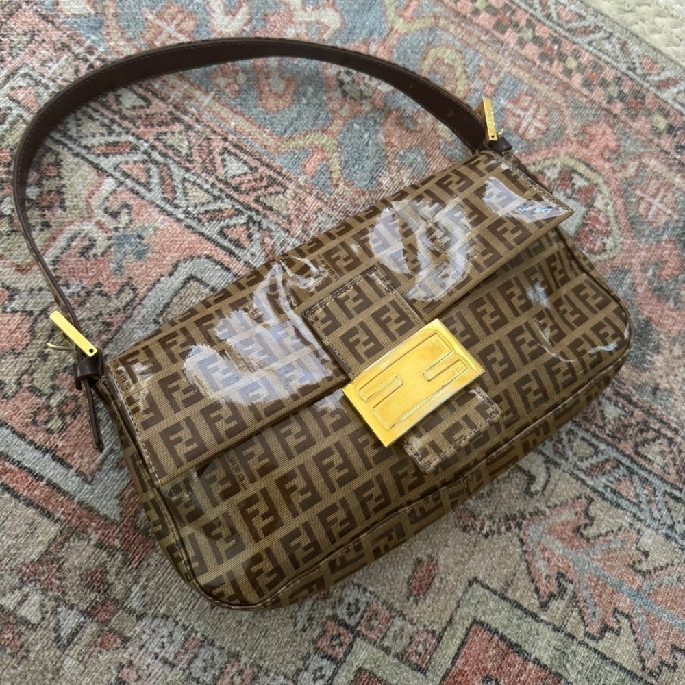 Fendi Vinyl Zucchino Baguette